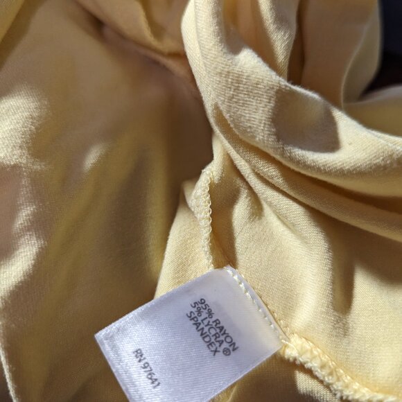 J Jill Dress Women Large P Sleeveless Stretch Wearever Collection Butter Yellow - Picture 6 of 6